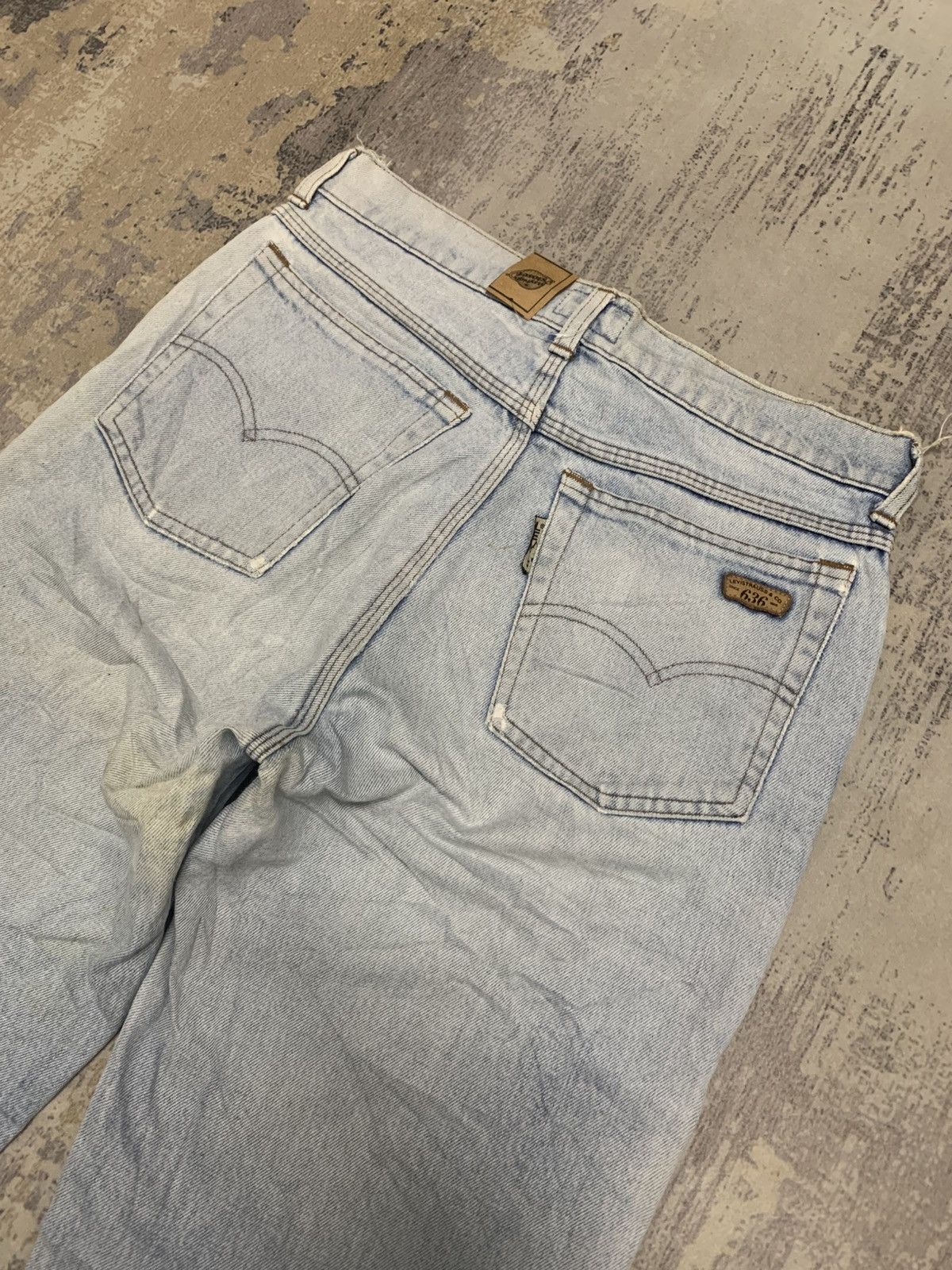 Levi's Vintage Levi's 636 Light Wash Distressed Straight Leg Jeans Size US 30 / EU 46 - 11 Thumbnail