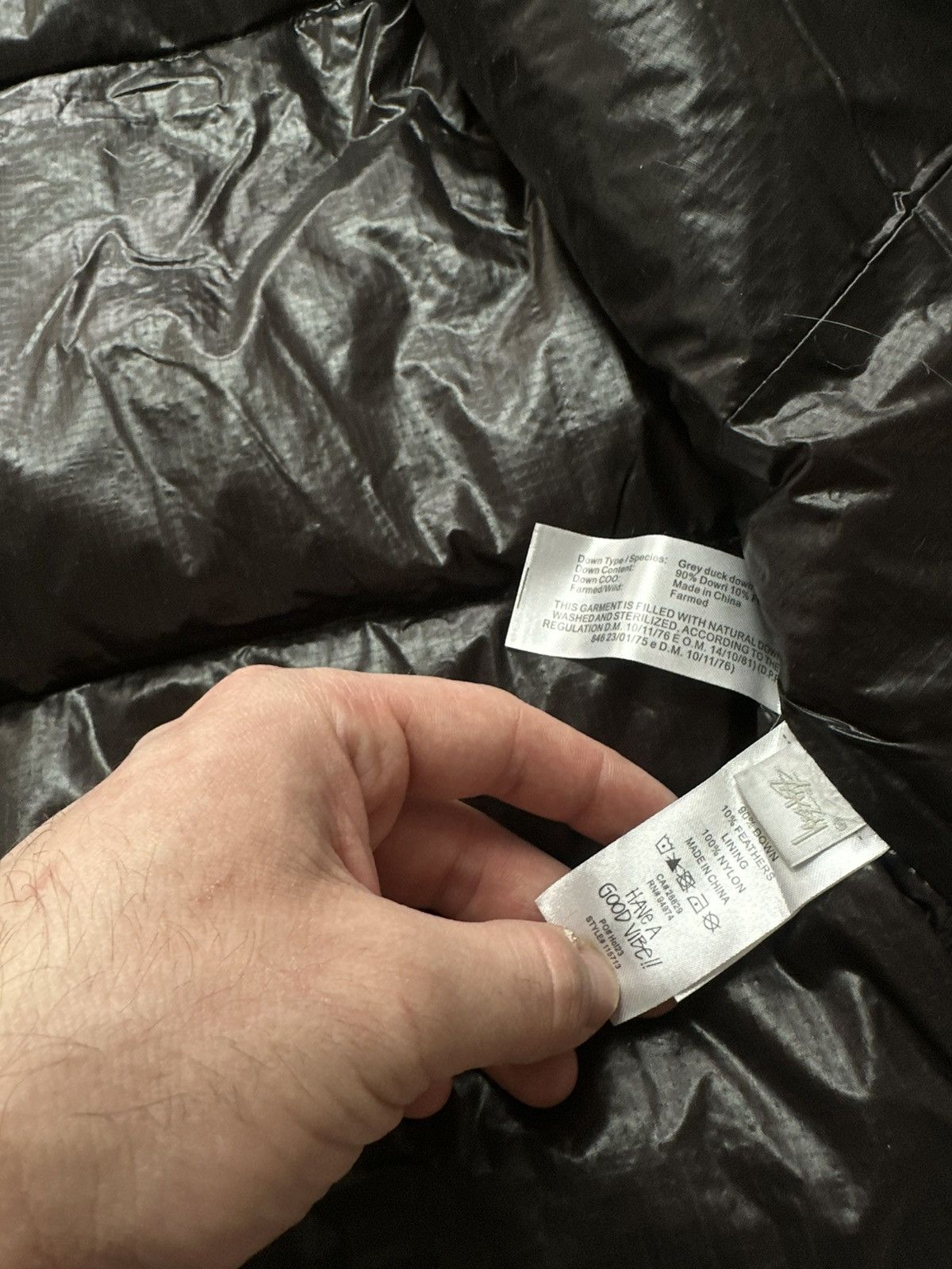 Stussy Stussy Nylon Micro Ripstop Y2K Waterproof Down Puffer Jacket Size US L / EU 52-54 / 3 - 8 Thumbnail