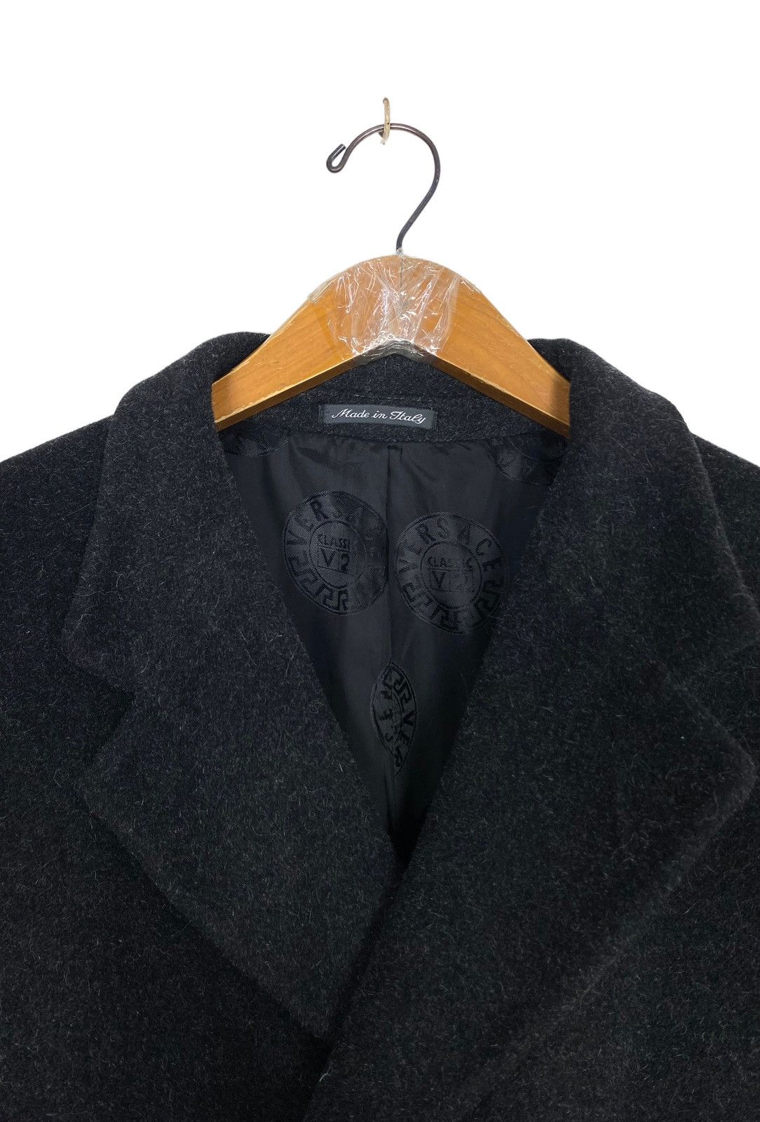 Versace Rare‼️ Vintage Versace Classic V2 Wool Long Coat Made Italy Size US L / EU 52-54 / 3 - 4 Thumbnail