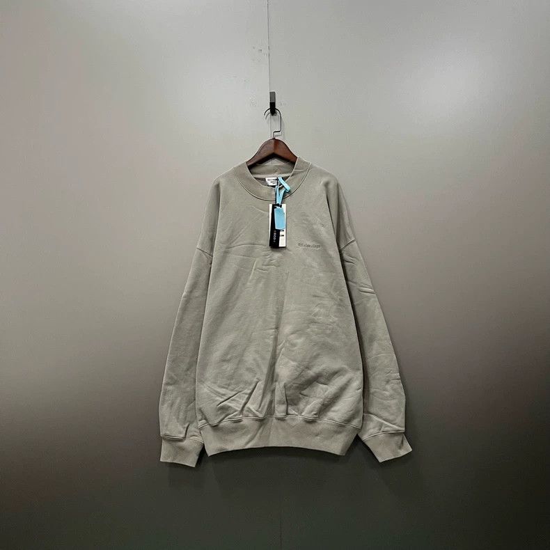 Balenciaga Balenciaga Grey embroidered logo sweatshirt Size US M / EU 48-50 / 2 - 1 Thumbnail