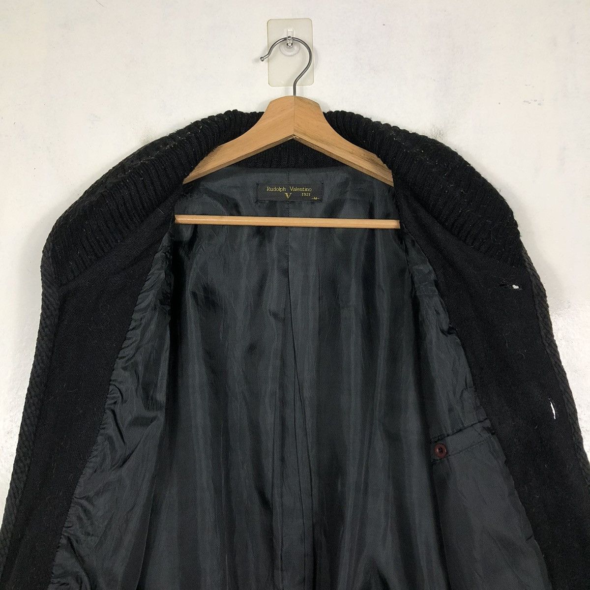 Japanese Brand × Vintage 📌VINTAGE BOMBER JACKET KNIT RUDOLF VALENTINO Size US M / EU 48-50 / 2 - 15 Thumbnail