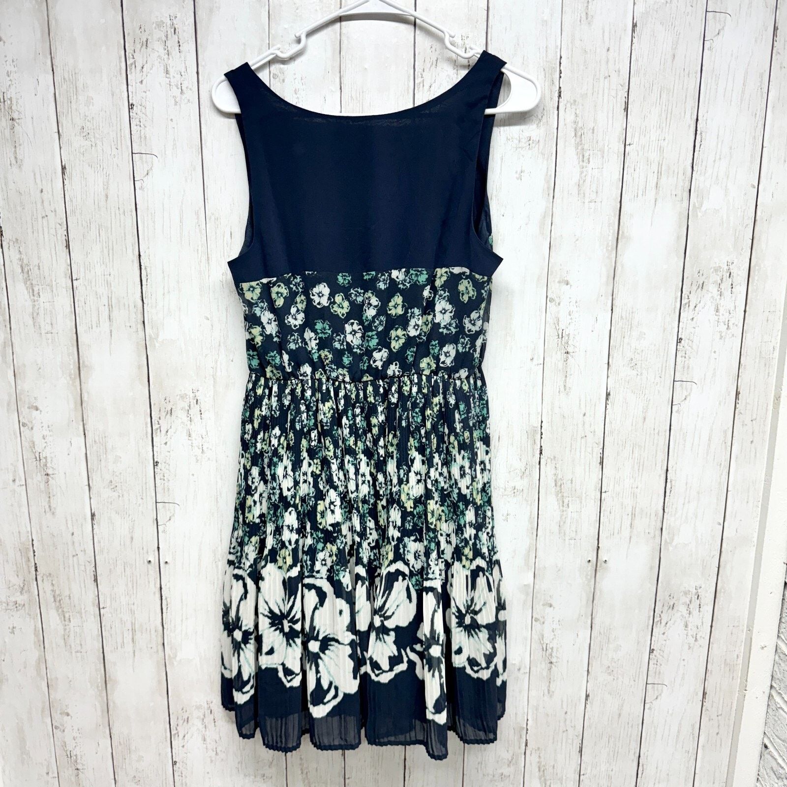 Other Lauren Conrad Dress Sz 10 Sleeveless Floral Blue Casual Mini Size L / US 10 / IT 46 - 6 Thumbnail