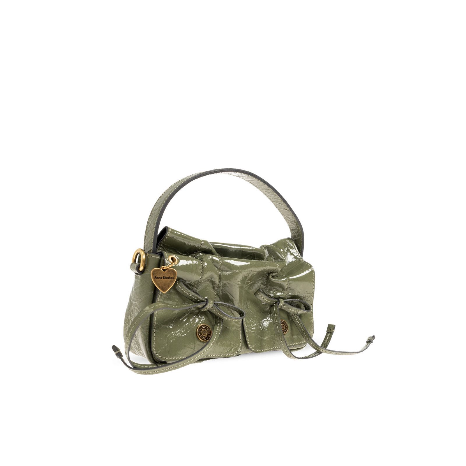Acne Studios ACNE STUDIOS Multipocket Micro Green Leather Shoulder Bag Ne Size ONE SIZE - 3 Thumbnail