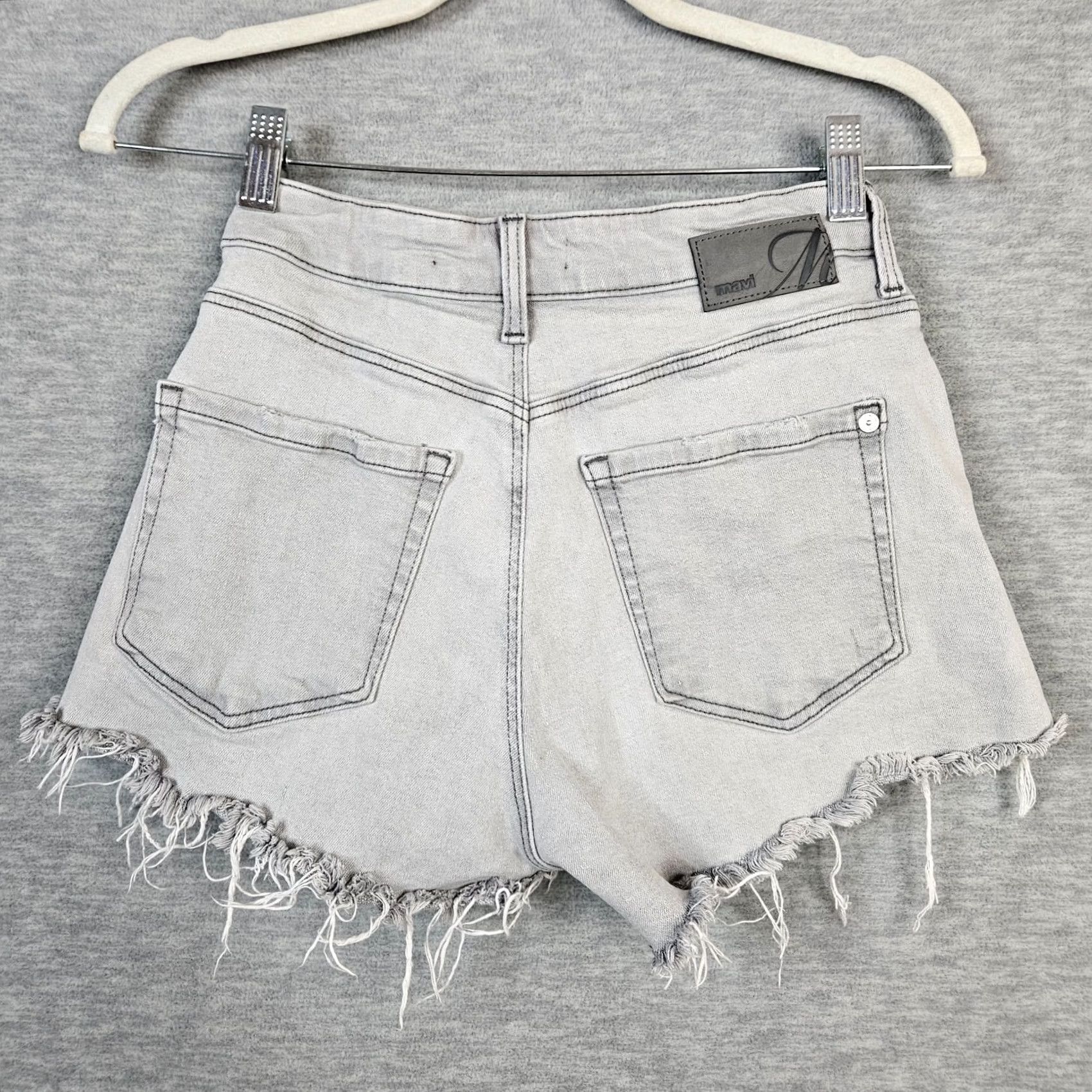 Mavi Mavi Women's Light Gray Rosie Frayed Short Size 26 Size 26" / US 2 / IT 38 - 3 Thumbnail