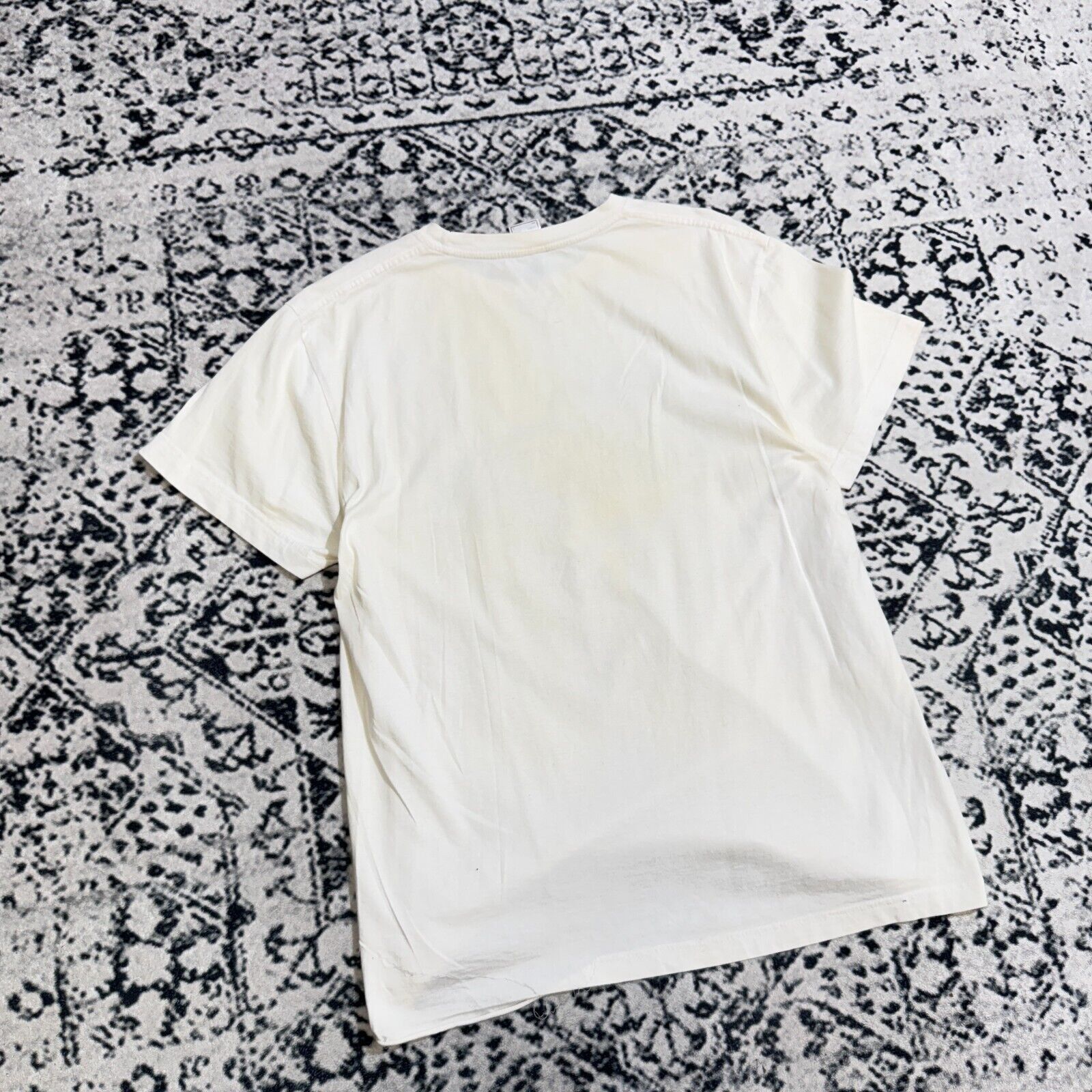 Vintage Vintage Stedman White Cotton T-Shirt Size L Graffiti Size US L / EU 52-54 / 3 - 10 Thumbnail