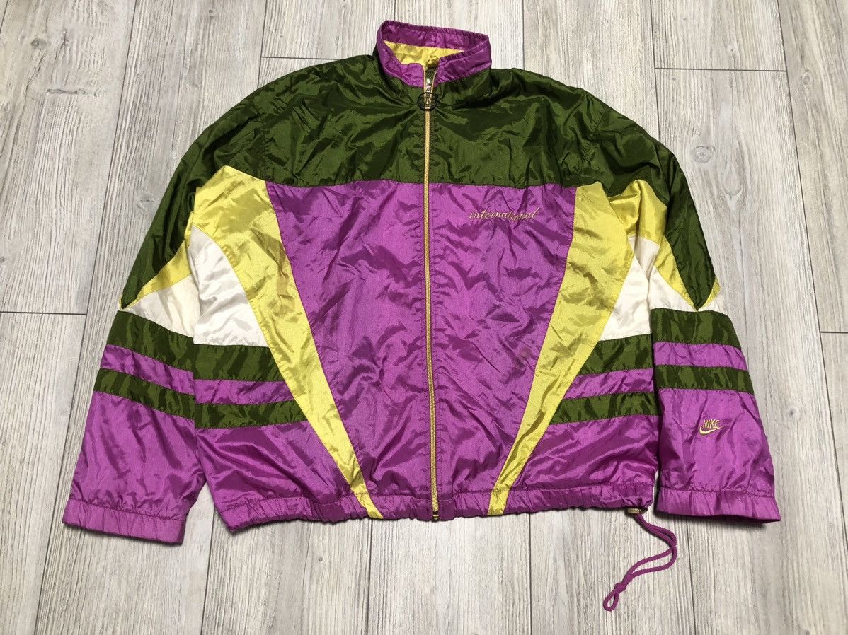 Vintage Vintage 90s Nike Nylon Light Zip Windbreaker Track Jacket Size US XL / EU 56 / 4 - 1 Thumbnail