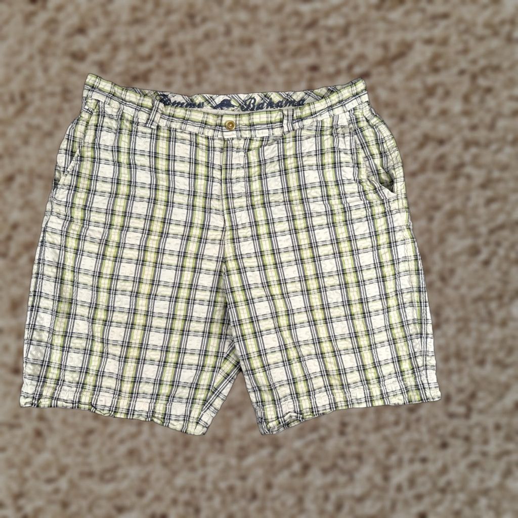 Tommy Bahama Tommy Bahama Shorts Men 38 Green Plaid 100% Cotton Woven Beach Vacation 36x9 Mens Size US 38 / EU 54 - 1 Thumbnail