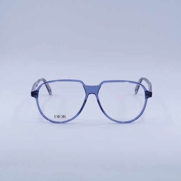 Dior 🕶️ New Dior INDIOR O A1I 3000 Eyeglasses - Transparent Blue Size ONE SIZE - 2 Thumbnail