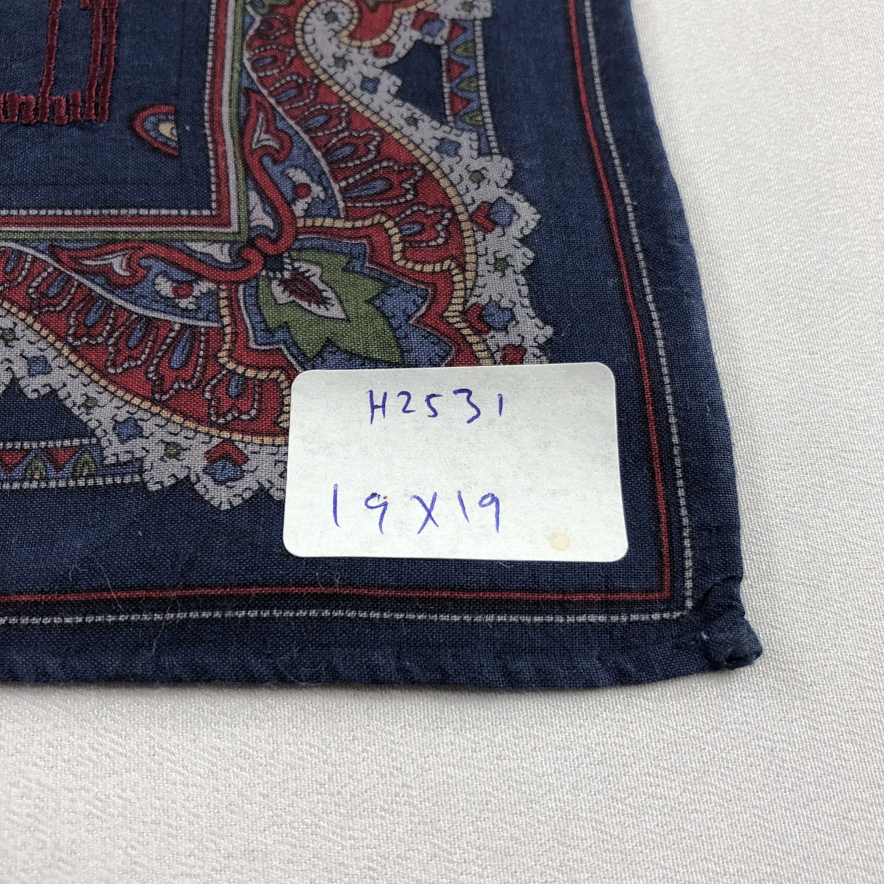 Alfred Dunhill × Vintage Dunhill Handkerchief Neckerchief Bandana H2531 Size ONE SIZE - 6 Thumbnail