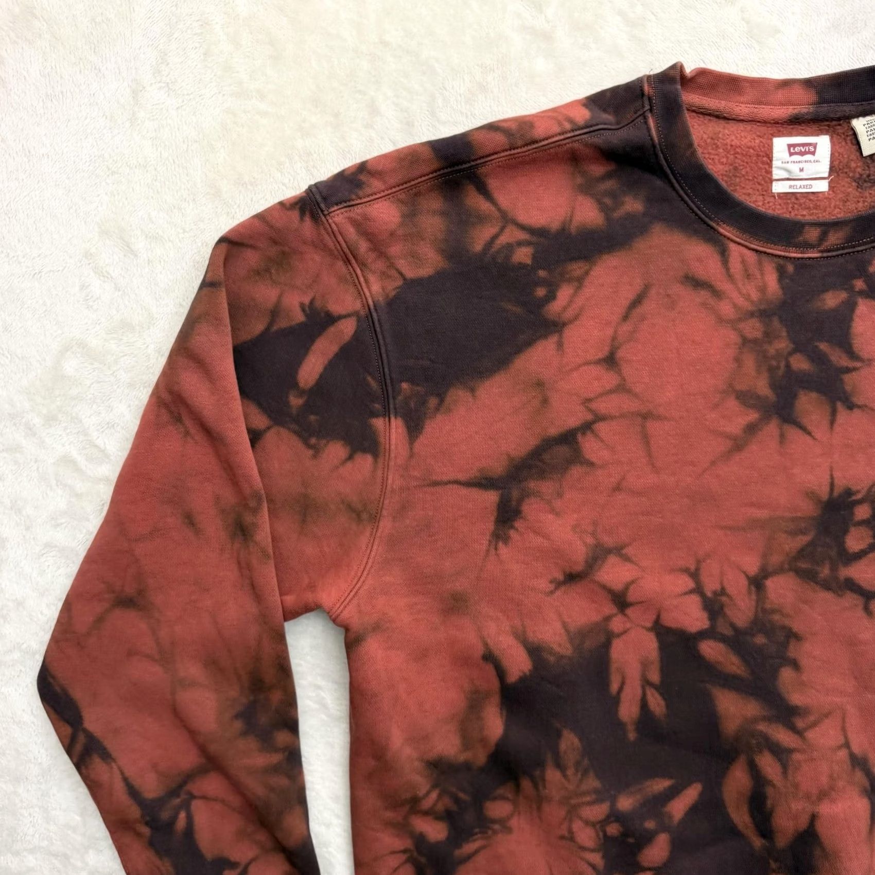 Levi's Levi's Sweatshirt Mens M Multicolor Tie Dye Fleece Pullover Logo Crewneck - Graphic Print, All Seasons, Long Sleeve, Cotton, Regular Fit Size US M / EU 48-50 / 2 - 6 Thumbnail