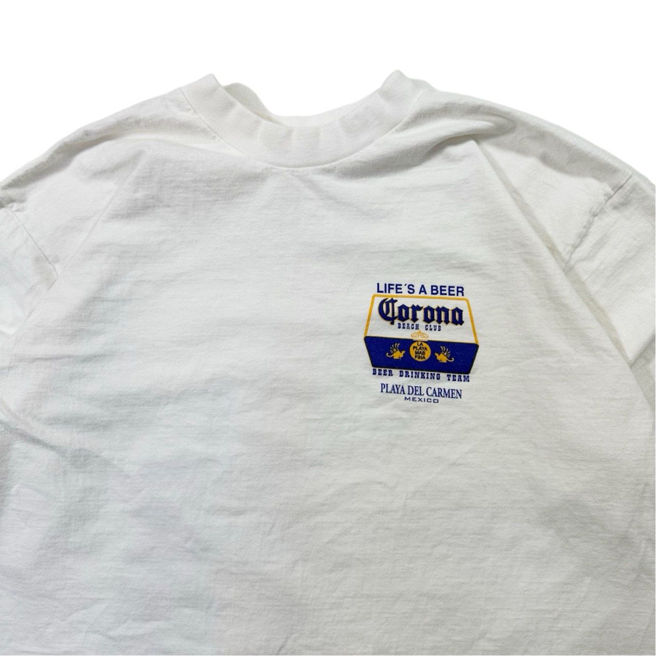 Vintage Vintage 00s Y2k Corona Beach Club Big Print Graphic T Shirt Size US XL / EU 56 / 4 - 2 Thumbnail
