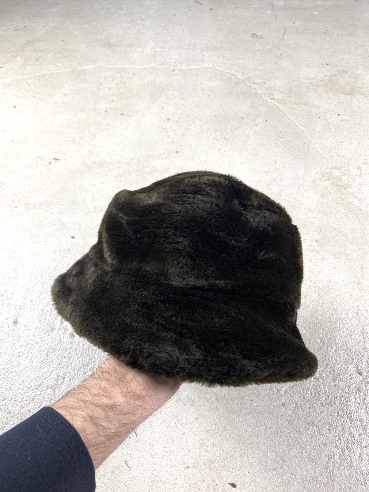 Japanese Brand Vintage Brown Mohair Fur Hat Fuzzy Panama Hype Ushanka Size ONE SIZE - 3 Thumbnail