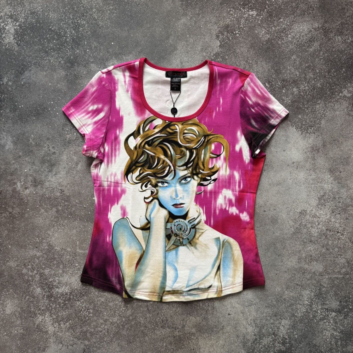 Hysteric Glamour 2000’s Custo Barcelona Style Sexy Lady Glam Y2K T-Shirt Size M / US 6-8 / IT 42-44 - 1 Thumbnail