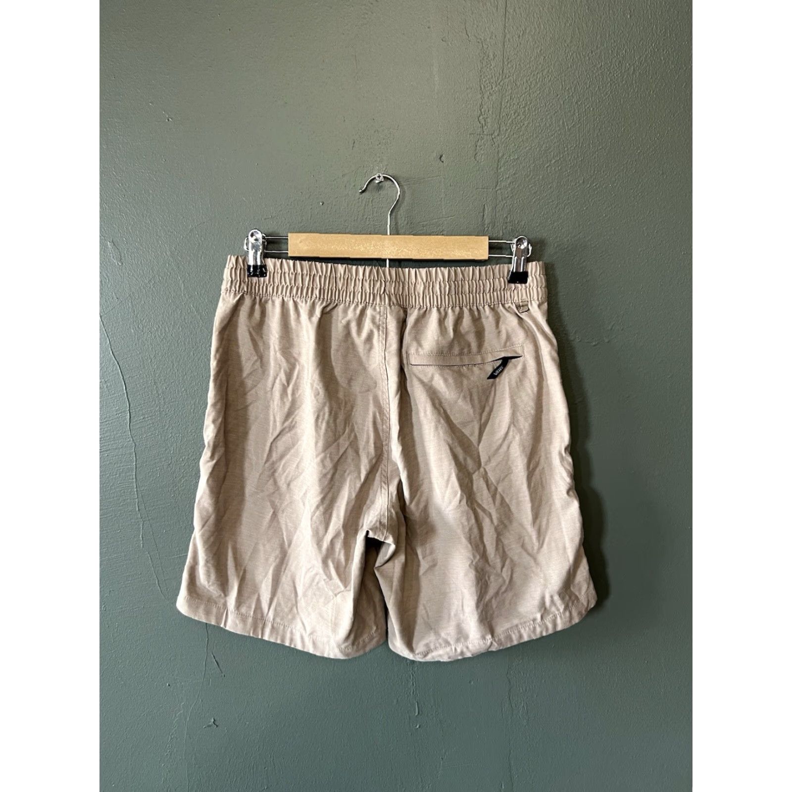 Vans Vans Mens Athletic Shorts Brown Size S Drawstring Stretch Fit RegularActivewear Mens Size US 29 - 2 Thumbnail
