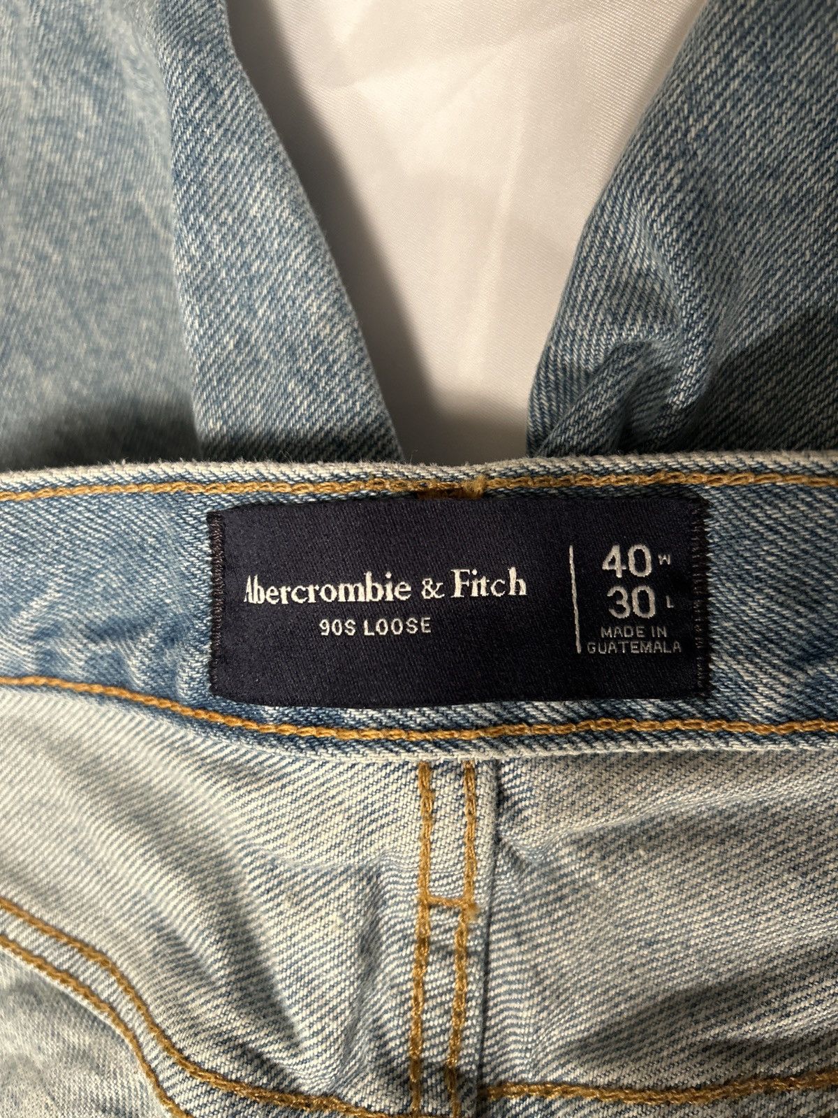 Abercrombie & Fitch Vintage Washed Blue Jeans Size US 40 / EU 56 - 1 Thumbnail