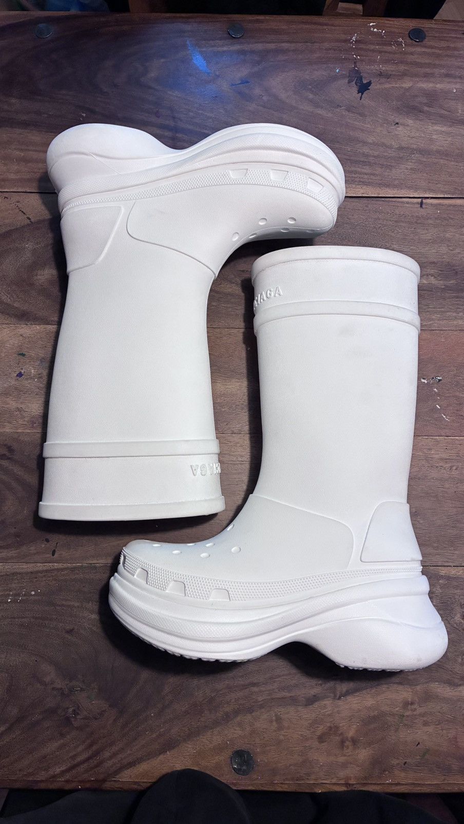 Balenciaga X Crocs boots