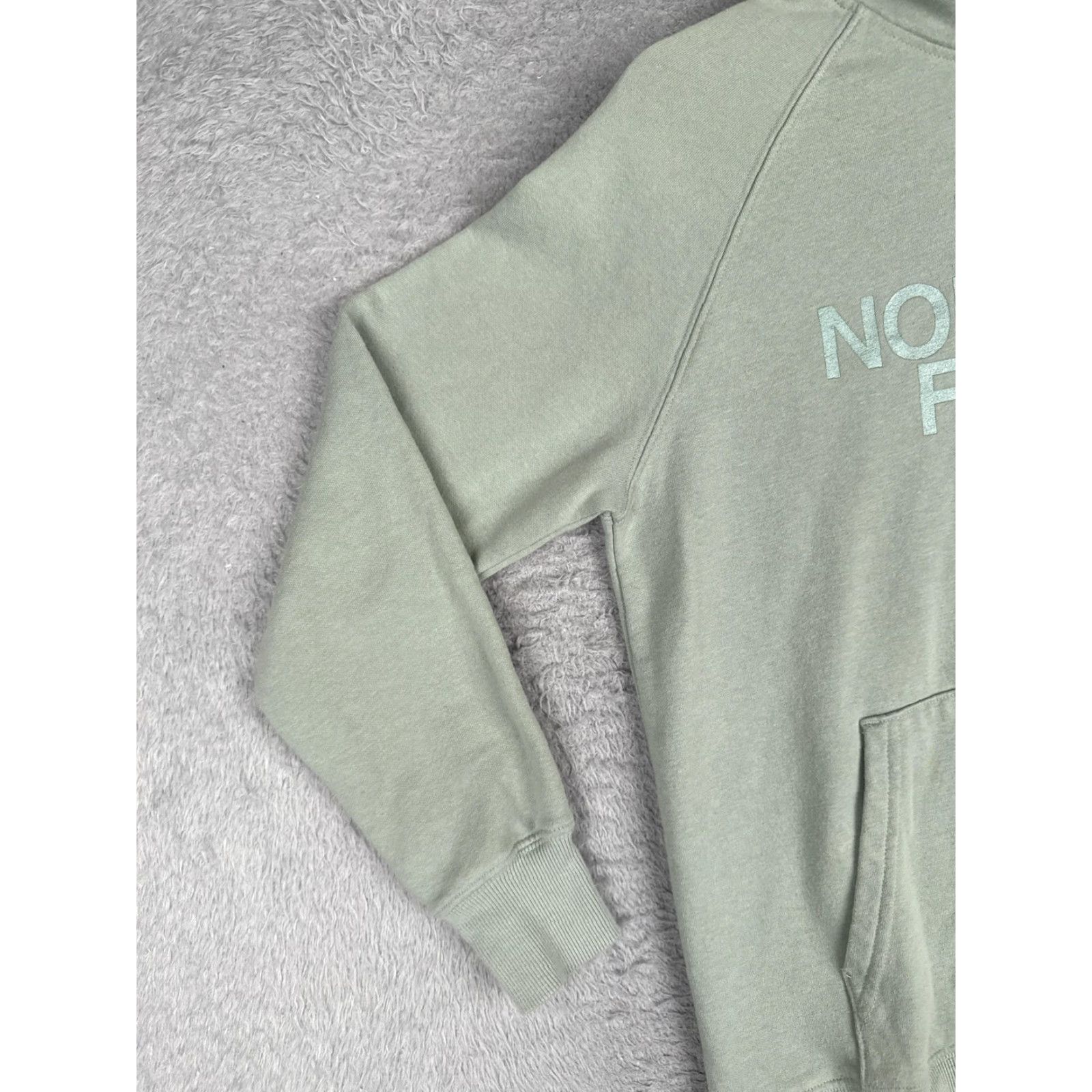 The North Face The North Face Hoodie Womens Medium Green Logo Pullover Jersey Sweatshirt Size M / US 6-8 / IT 42-44 - 3 Thumbnail