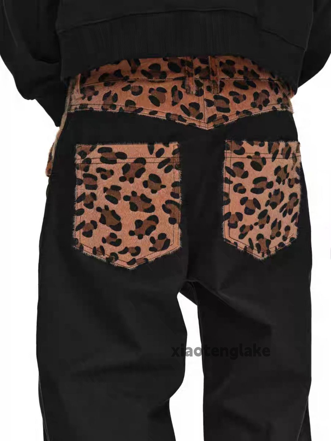 Vintage Unisex outdoor utility loose baggy patchwork leopard pants Size US 30 / EU 46 - 3 Thumbnail