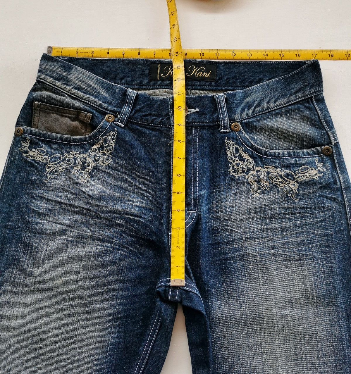 Karl Kani Loose Fit Vintage Karl Kani Studded Embroidery Denim Jeans Size US 34 / EU 50 - 12 Thumbnail