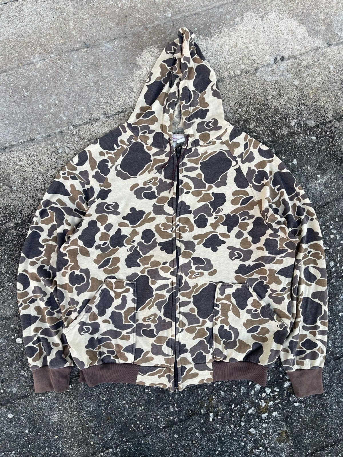Vintage Vintage Camo bomber jacket Size US XL / EU 56 / 4 - 1 Thumbnail