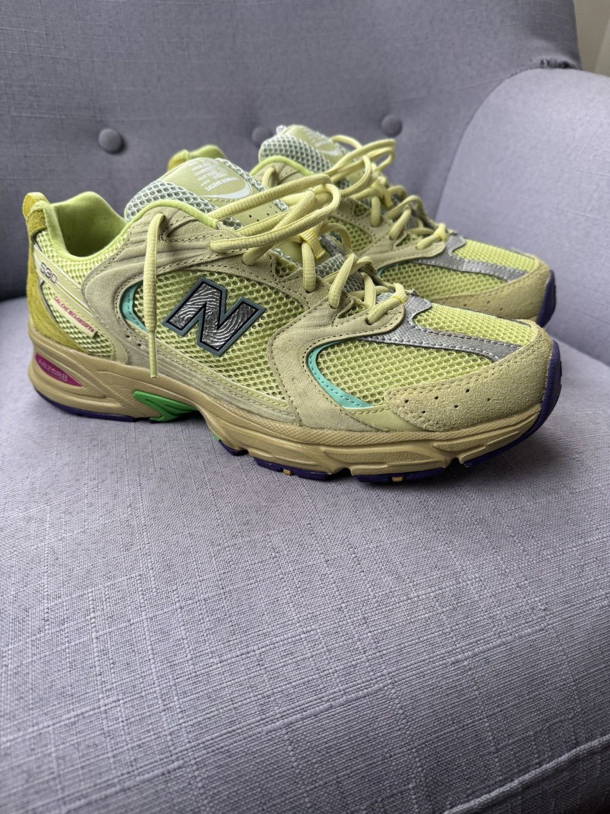 New Balance × Salehe Bembury New Balance 530 Salehe Bembury Prosperity Be The Prize Size US 11 / EU 44 - 4 Thumbnail