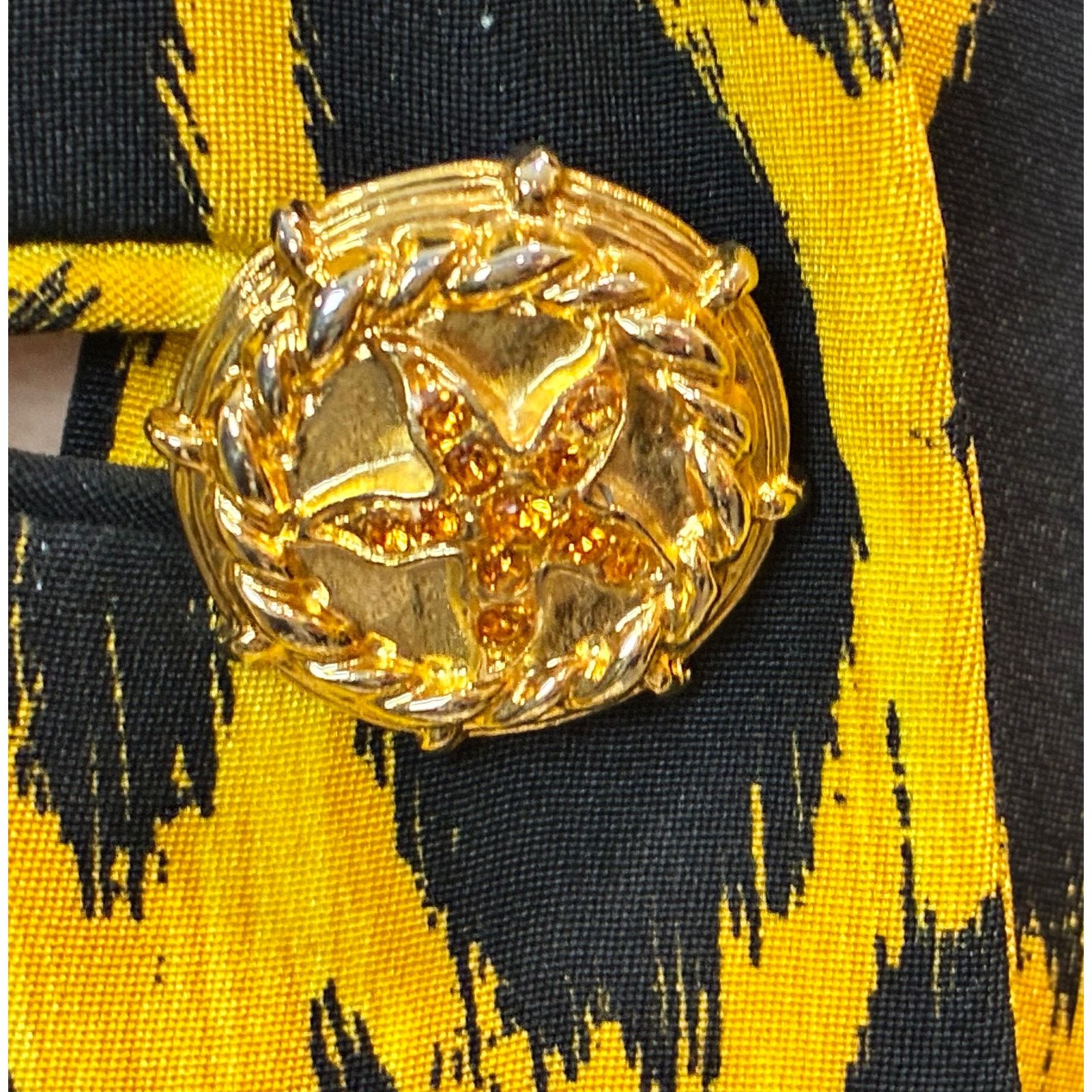 Versace × Vintage Gianni Versace Couture SS1992 Leopard Silk Blazer Size XS / US 0-2 / IT 36-38 - 7 Thumbnail