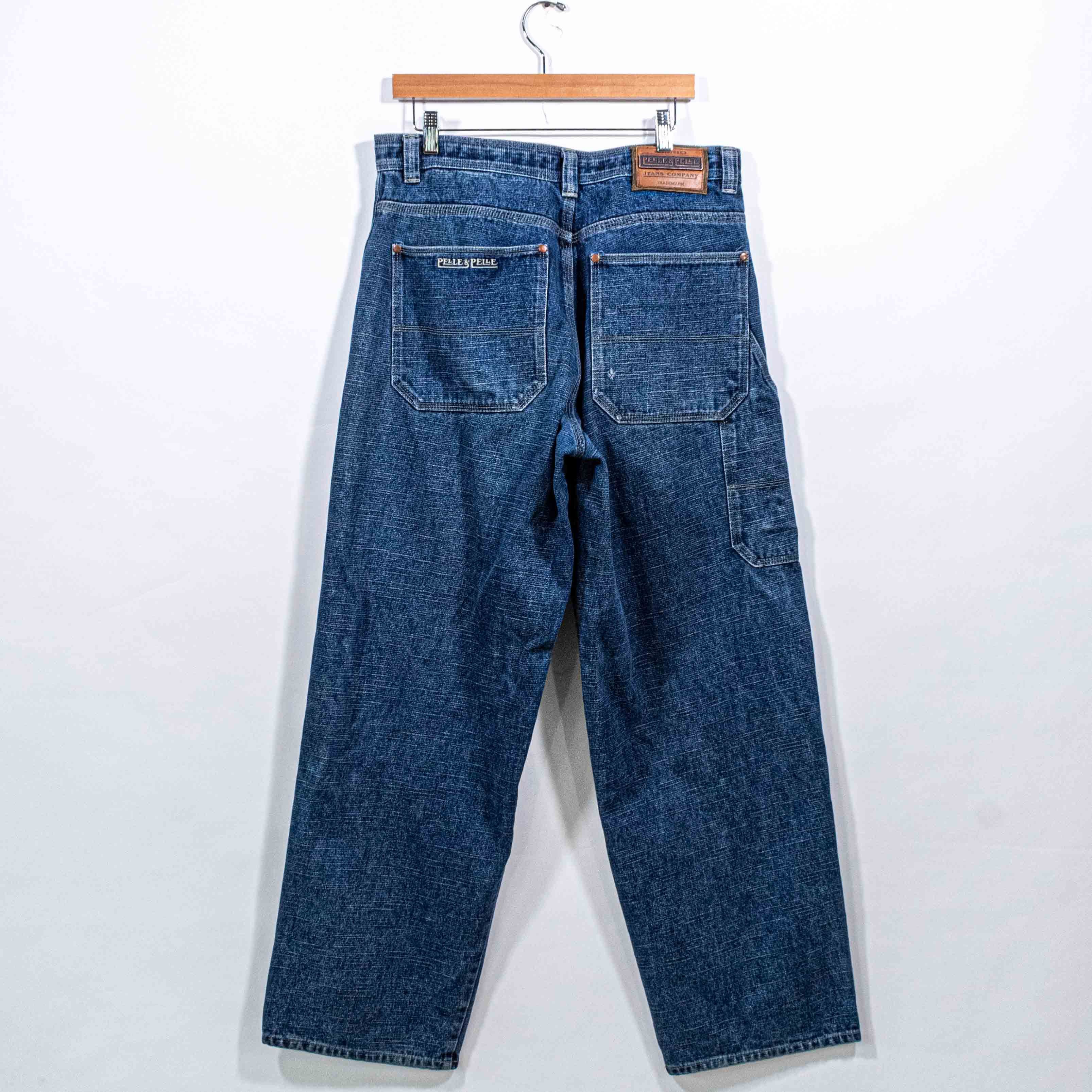 パンツ 90s pelle pelle yarn byed black denim 90s pelle pelle yarn byed black denim パンツ