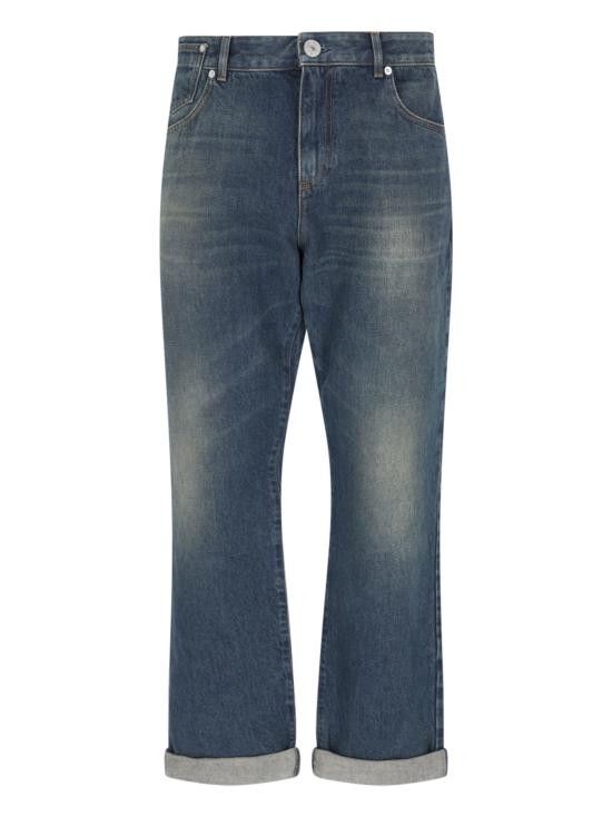 Balmain BALMAIN Men Denim Pants BH0MI044DD93 6KD Blue Size US 31 - 1 Thumbnail