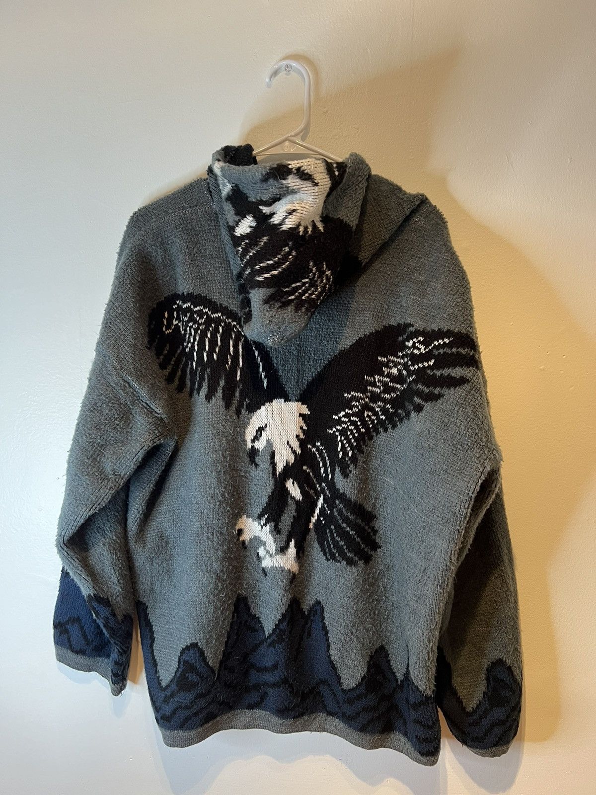 Vintage Vintage Tejidos Ruminahui Eagle Sweater Adult L Zip Up Wool Size US L / EU 52-54 / 3 - 5 Thumbnail