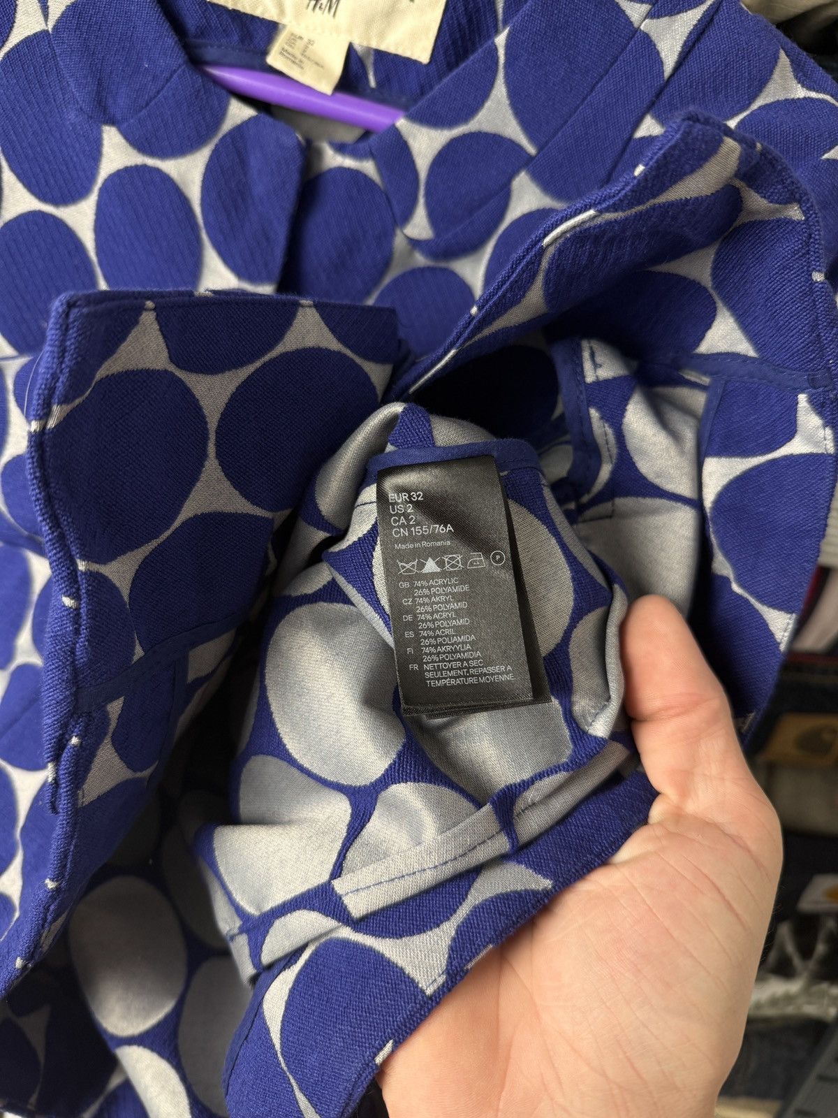 Marni Marni for H&M Navy Technical Hooded Blazer Size XS / US 0-2 / IT 36-38 - 10 Thumbnail