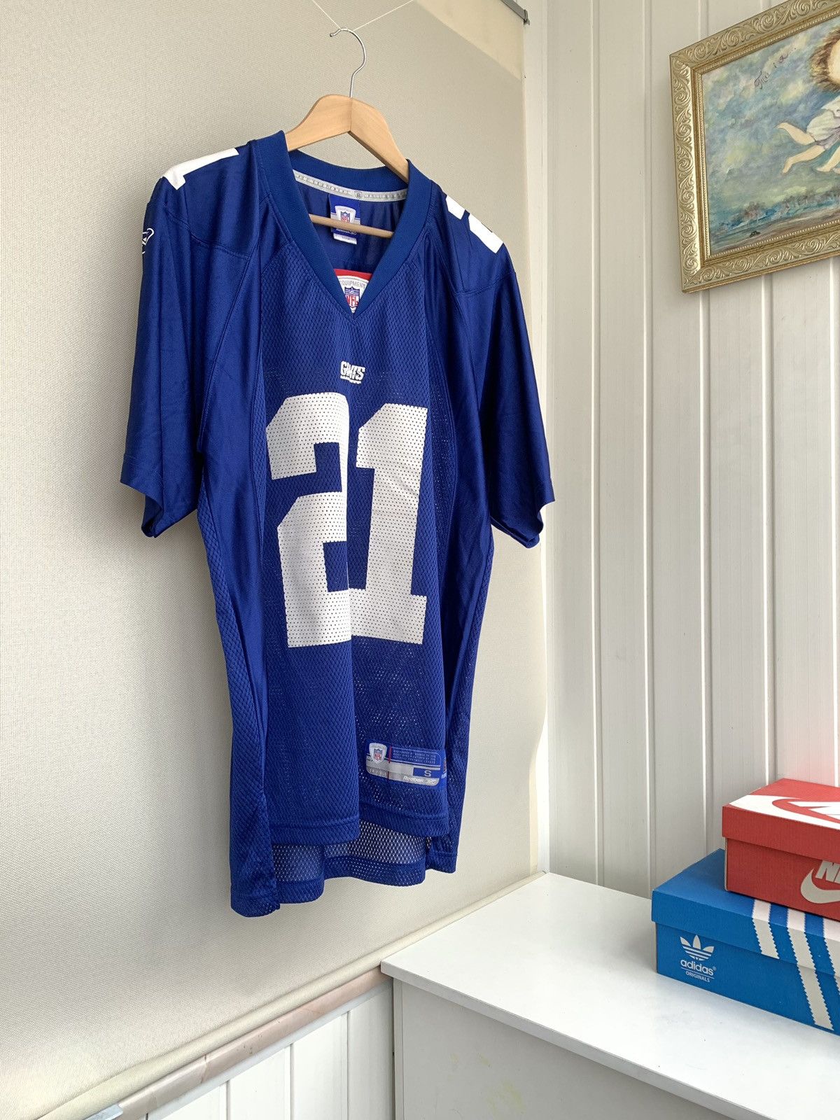 Reebok Reebok New York GIANTS Tiki Barber Vintage 2005 Jersey NFL Size US S / EU 44-46 / 1 - 3 Thumbnail