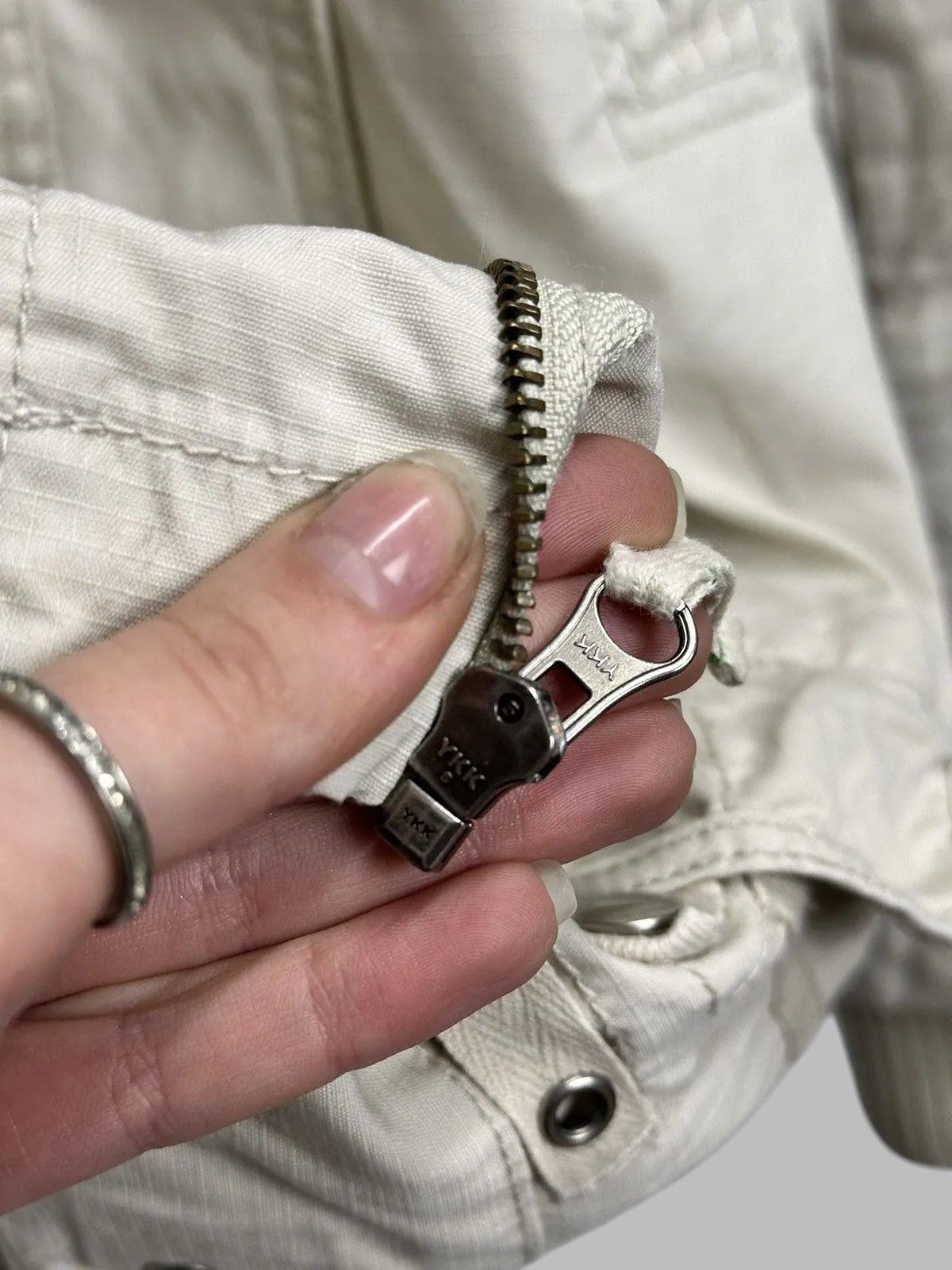 If Six Was Nine Jacket Beige Vintage Fur GOA Tornado Style Streetwear Size US M / EU 48-50 / 2 - 7 Thumbnail