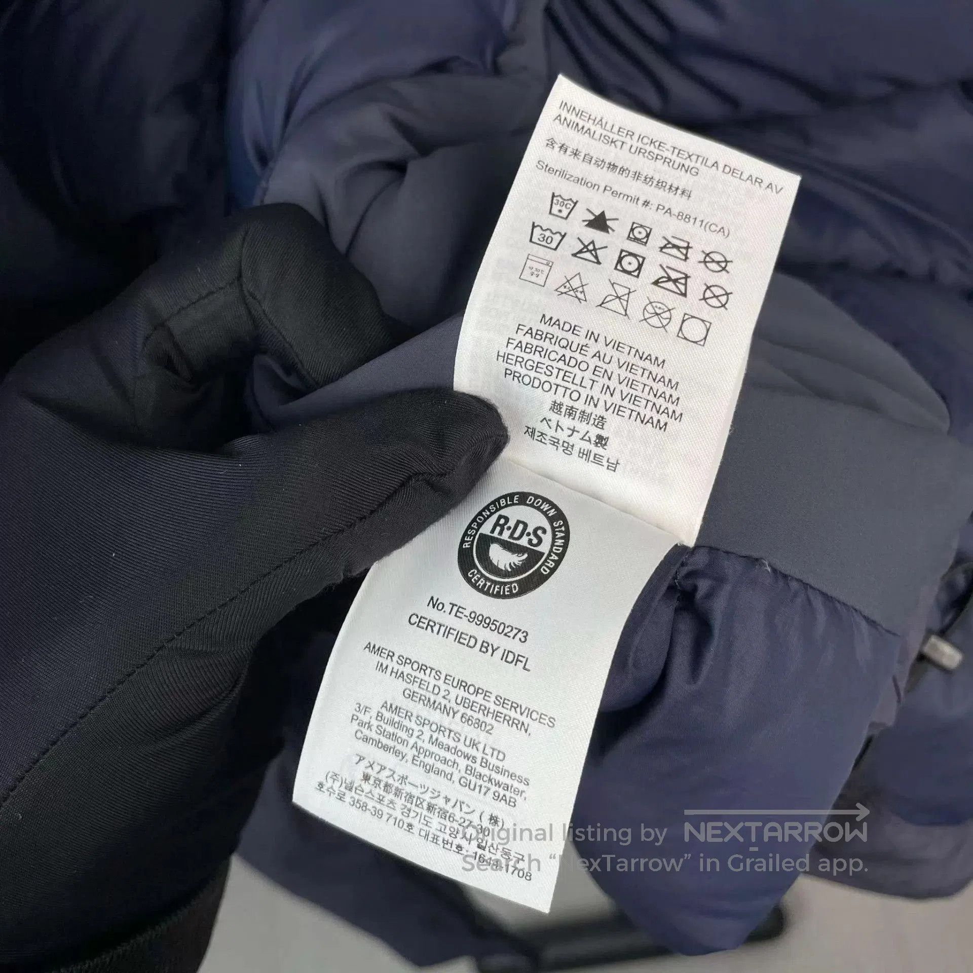 Arc'teryx Black Hooded Padded Jacket Size S. Size US S / EU 44-46 / 1 - 7 Thumbnail