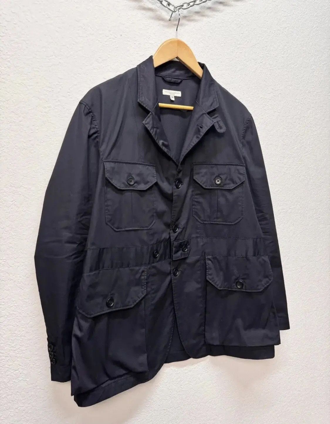 Engineered Garments × Japanese Brand Engineered Garments Multipocket Jacket Navy Memory Polyester Size US M / EU 48-50 / 2 - 3 Thumbnail