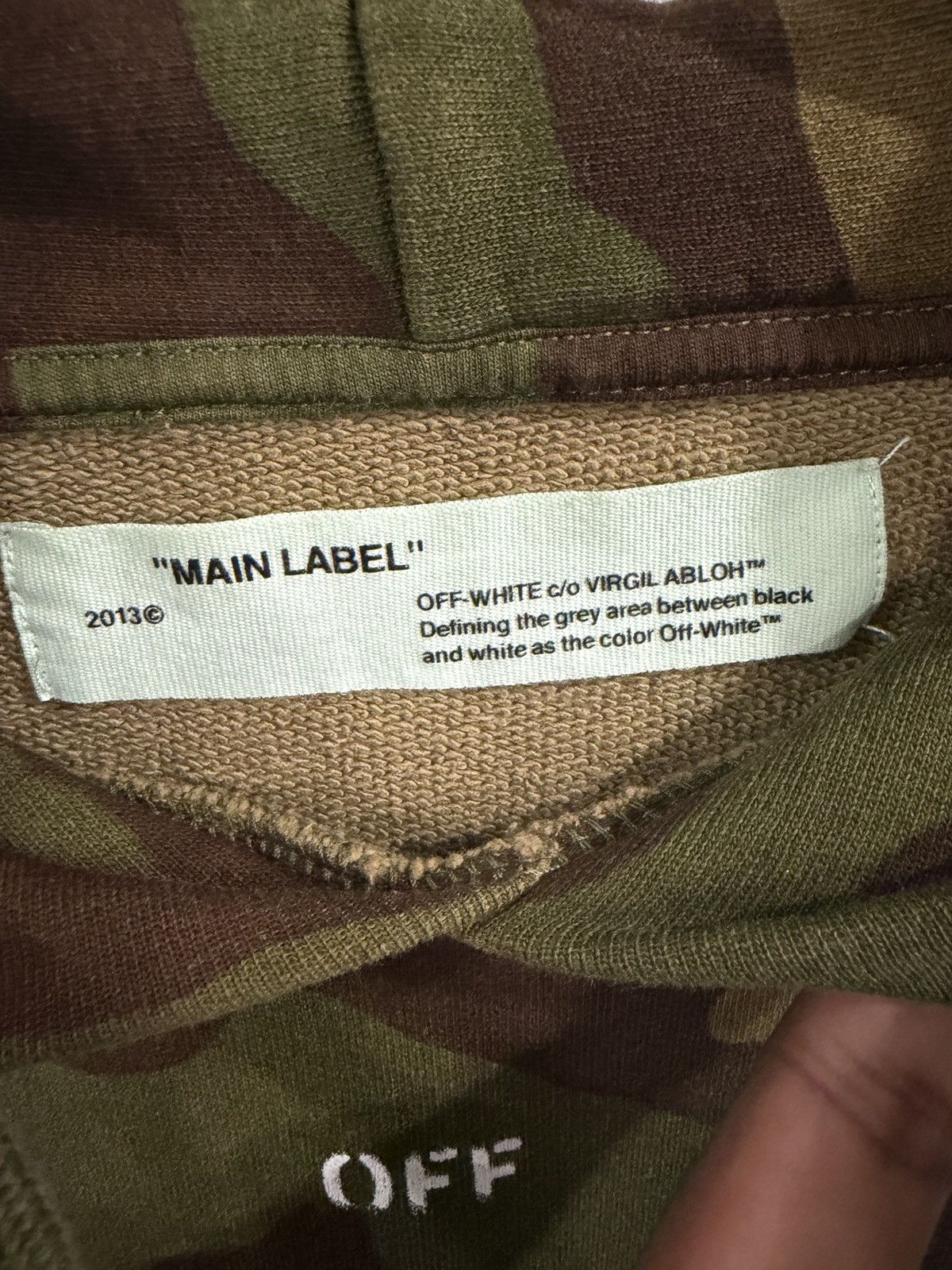 Off-White Off-White Camo "Seeing Things" Oversized Hoodie Virgil Abloh Size US XL / EU 56 / 4 - 3 Thumbnail