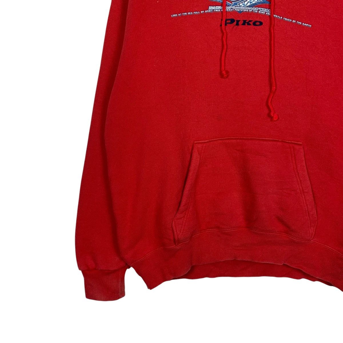 Japanese Brand Piko Hawaian Red Pullover Hoodie Size US L / EU 52-54 / 3 - 3 Thumbnail