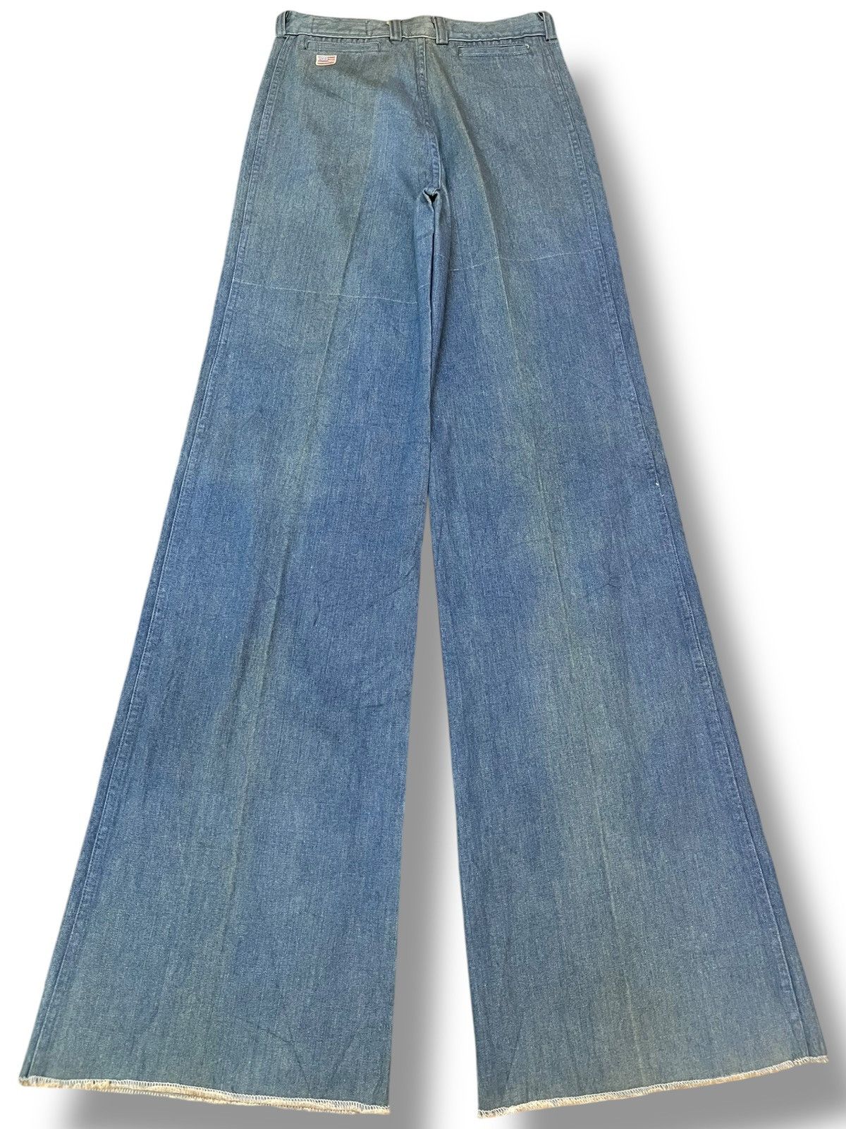 4GSELLER Vintage UFO Massive Flare Bell Bottom Denim Size US 27 - 5 Thumbnail