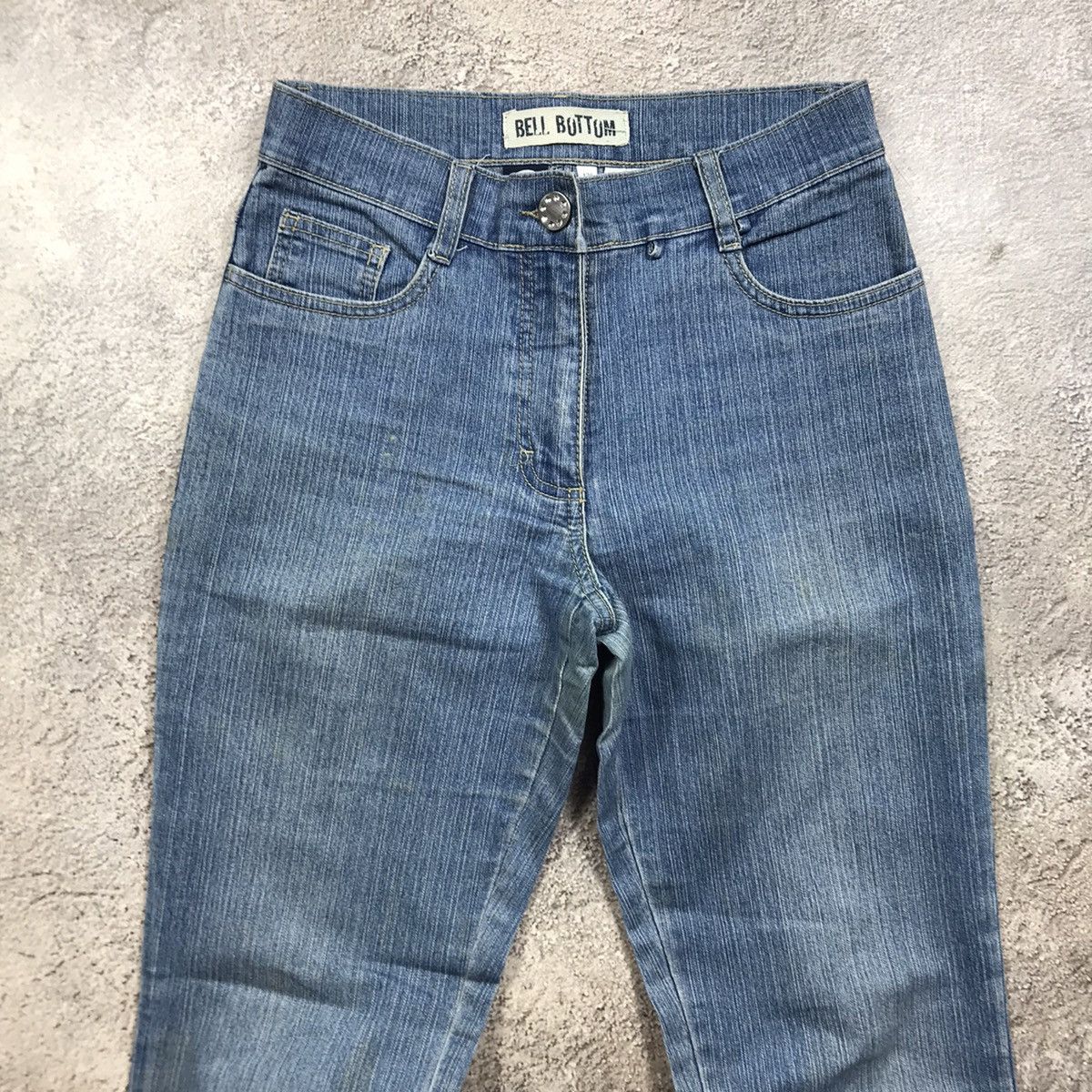 Vintage Vintage Y2K Distressed Flared Jeans Baggy Wide Leg Grunge 27 Size 27" / US 4 / IT 40 - 3 Thumbnail