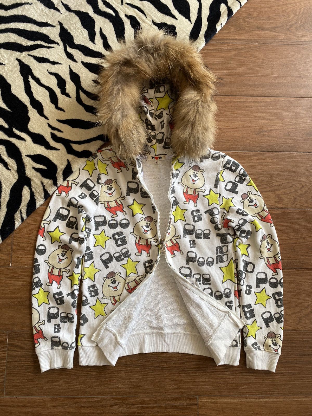 If Six Was Nine × Japanese Brand × Le Grande Bleu (L.G.B.) Japanese Fur Hoodie Poo N Pee Aop Ifsixwasnine Style Size US S / EU 44-46 / 1 - 1 Thumbnail