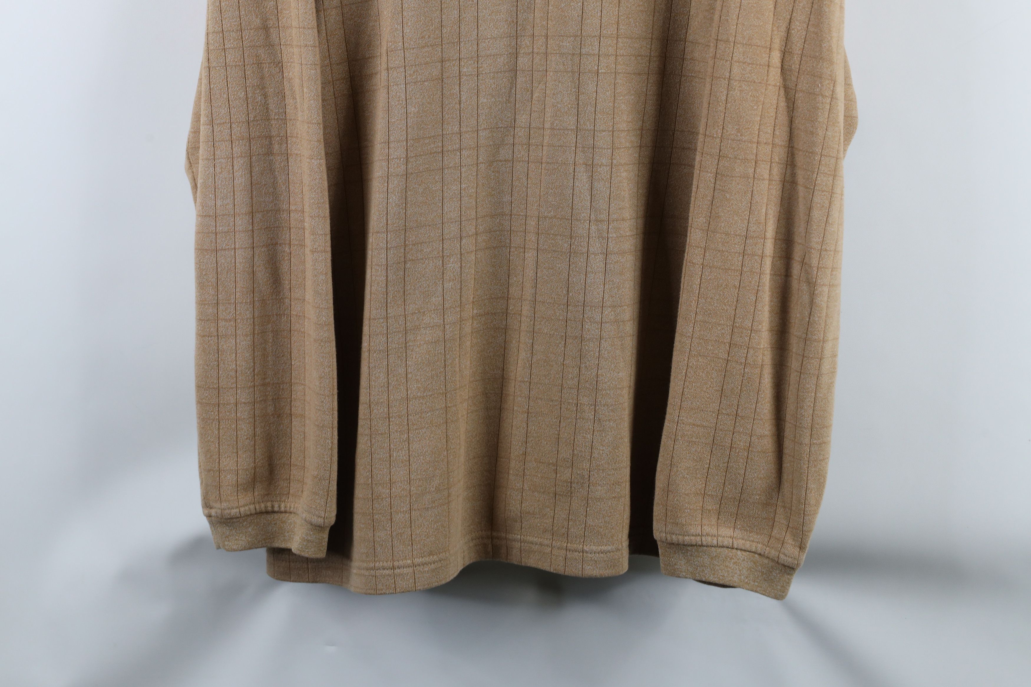 Vintage Vintage 90s Streetwear Collared Long Sleeve Rugby Polo Beige Size US XL / EU 56 / 4 - 3 Thumbnail