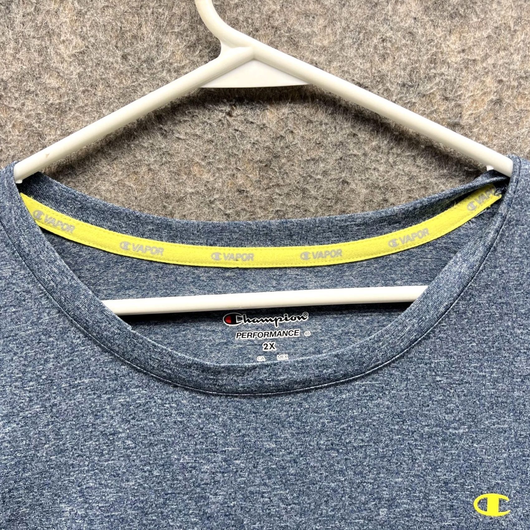 Champion VINTAGE Champion Shirt Women 2X Heather Blue Athletic Performance Crewneck Polyester Casual Size XXL / US 16-18 / IT 52-54 - 5 Thumbnail