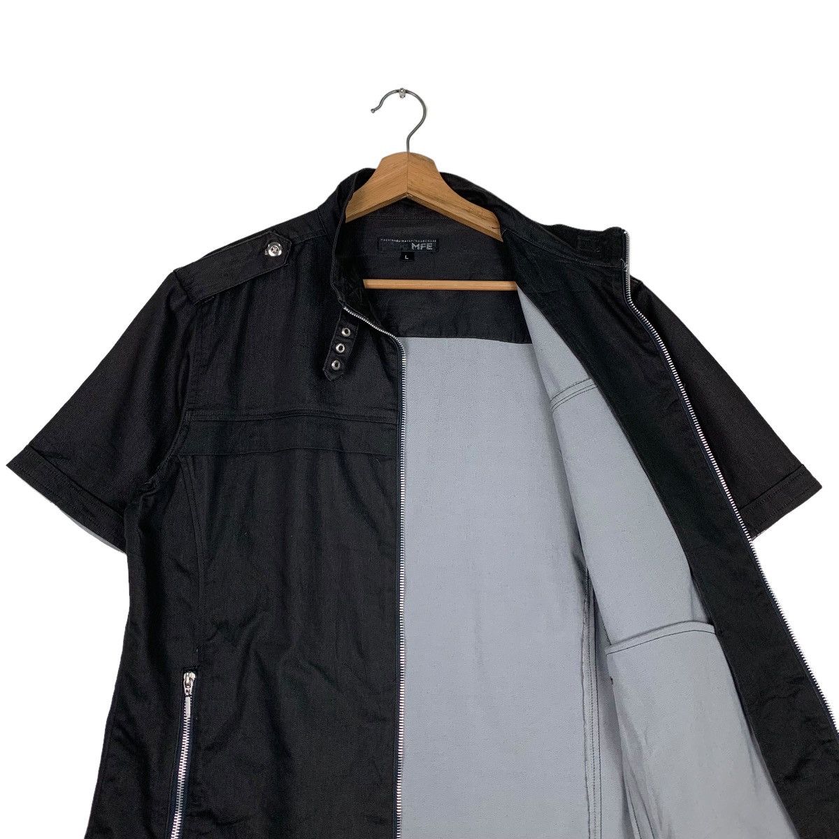 Other MFE Short Sleeve Black Casual Jacket #0488-C22 Size US L / EU 52-54 / 3 - 10 Thumbnail