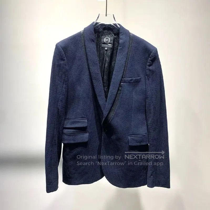 Alexander McQueen Alexander McQueen Navy Cotton Men's Jacket . Size US L / EU 52-54 / 3 - 1 Thumbnail