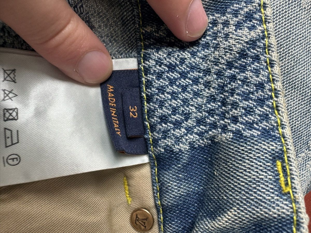 Louis Vuitton Louis Vuitton Damier Denim Checkered Jeans Size US 32 / EU 48 - 4 Thumbnail