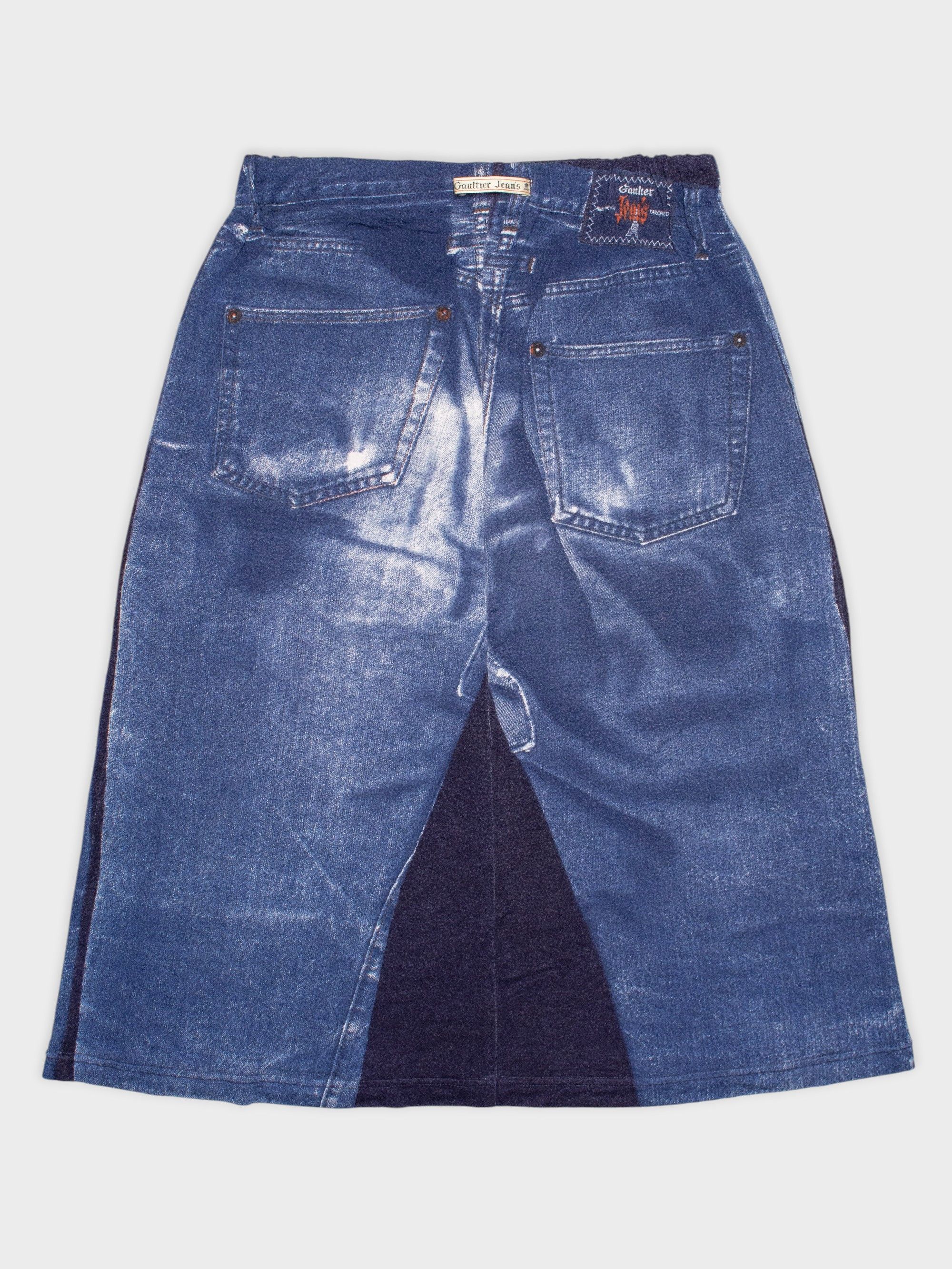 Jean Paul Gaultier late 90s Gaultier Jean's trompe l'oeil skirt Size 26" / US 2 / IT 38 - 2 Thumbnail
