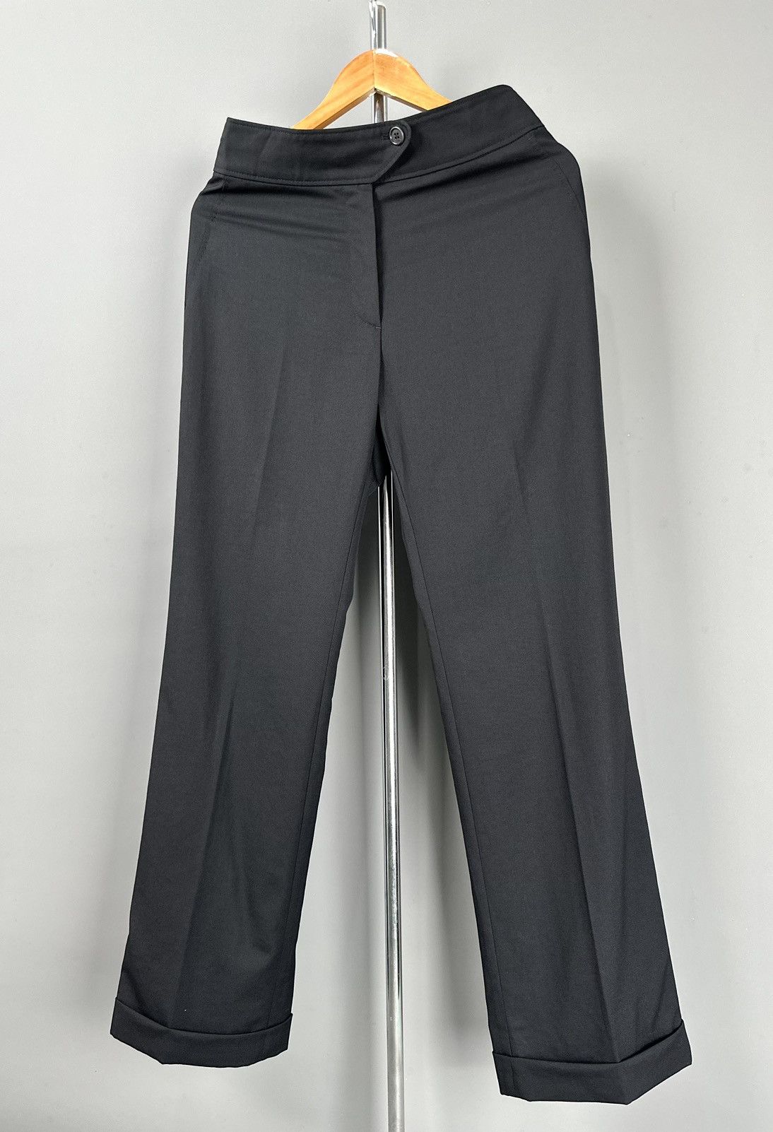 Dries Van Noten Dries Van Noten - Wool High Waisted - Cuffed Trouser Pants Size 28" / US 6 / IT 42 - 4 Thumbnail