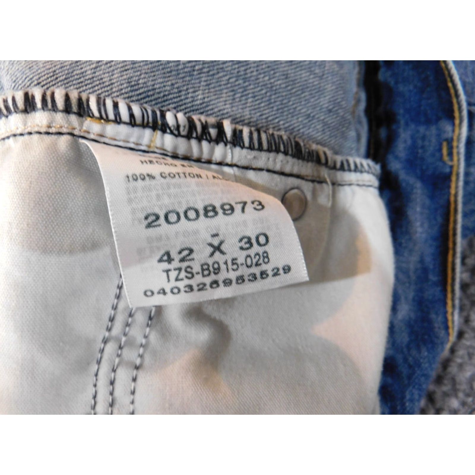 Lee VINTAGE Lee Jeans 42x30 Straight Blue Denim Classic Casual Mens Regular 42 Blue Jeans American 90s? Size US 42 / EU 58 - 5 Thumbnail