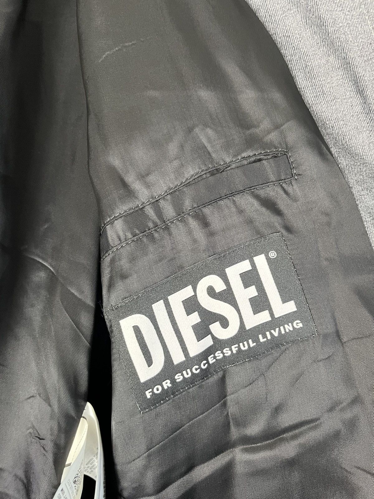 Diesel Diesel For Successful Living Men’s Gray Blazer Size Men’s 52 Size 52R - 6 Thumbnail