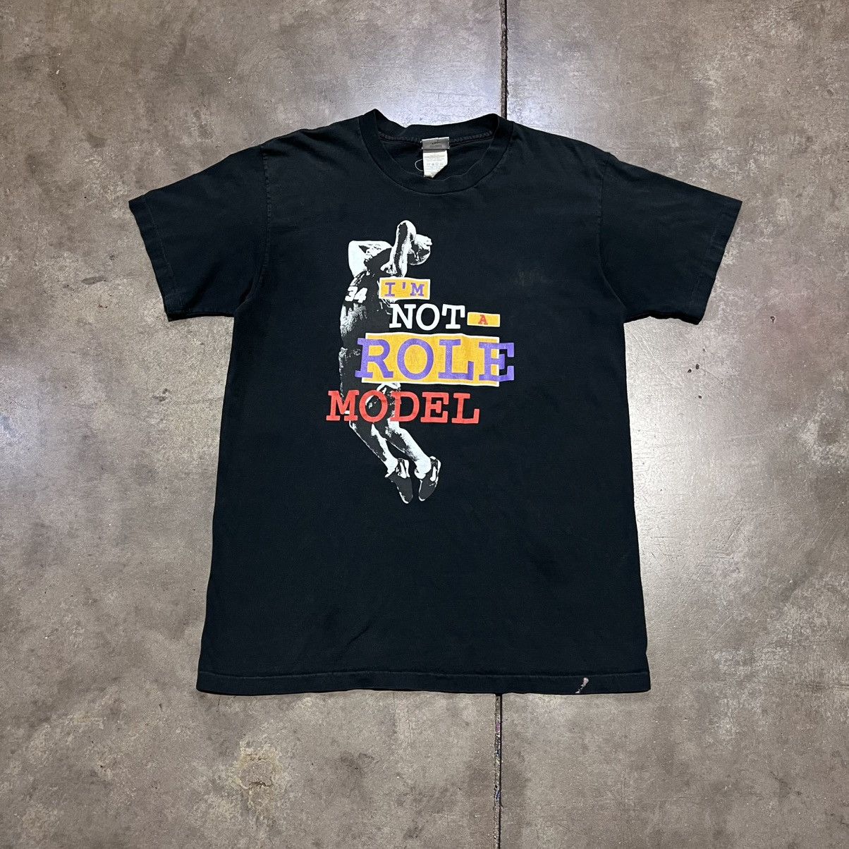 Vintage Charles Barkley Nike T shirt Not A Role Model 90s