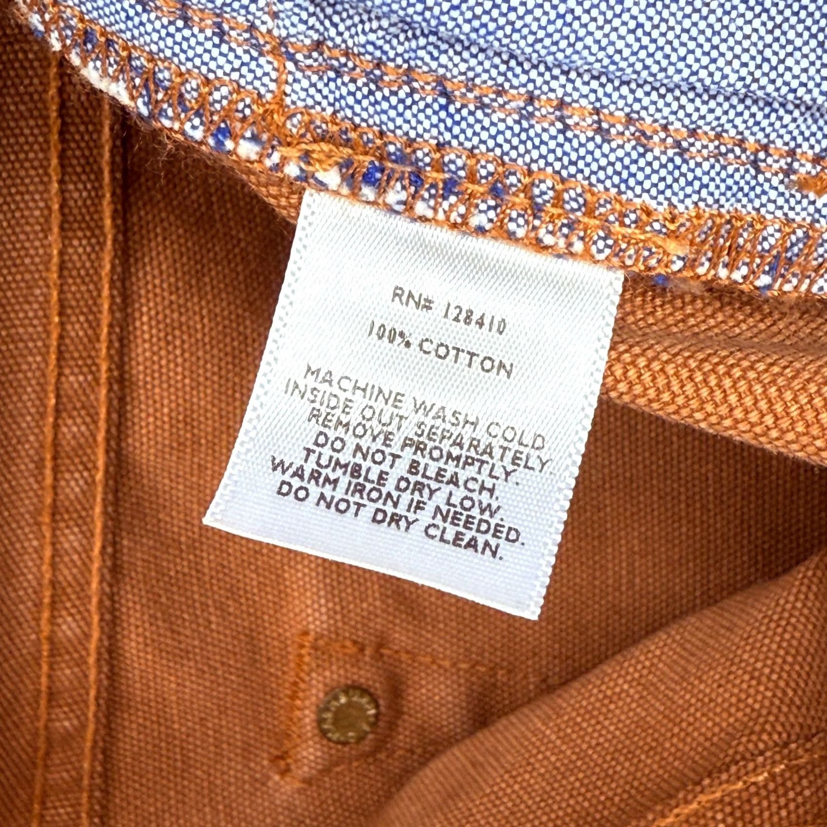 Sid Mashburn Sid Mashburn Pants Mens 34x27 Straight Cotton Canvas 5-Pocket Button Fly Brown Vintage No Size US 34 / EU 50 - 6 Thumbnail